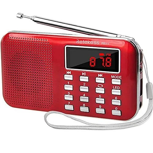 RETEKESS PR11 POSTE Radio Portable, Radio FM AM Piles et Secteur, MP3