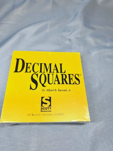 American Educational Decimal Squares One Set SR-0876 Learning Fraction Cards