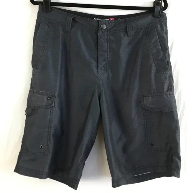 Quicksilver Amphibians Board Shorts Men Size 31 Black High Rise Beach Surfing