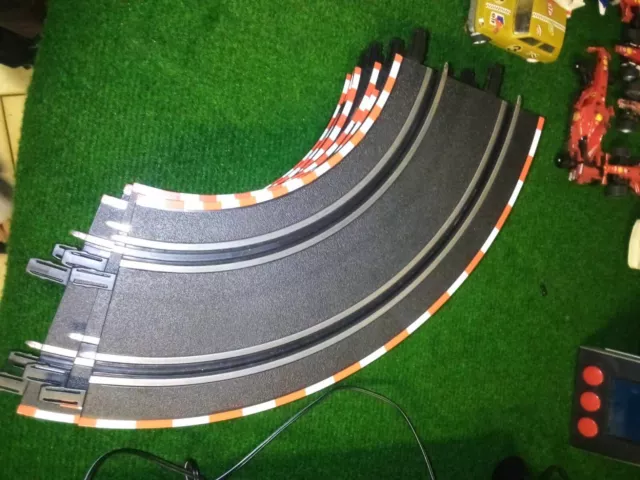 Lot De 10 Rails COURBES carrera Go quasi neufs