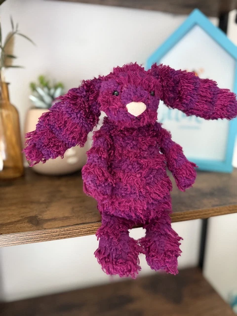 Jamie Garibaldi Rabbit JELLYCAT SPECIAL EDITION Jamie Bashful Bunny Rabbit Purple Soft Toy ...