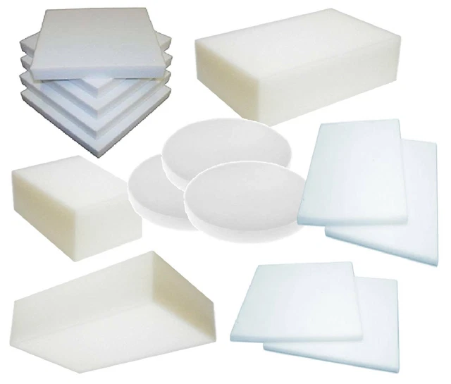 Imbottitura Per Sedie In Gommapiuma 40x40x7 Cm - Densità 18 Kg/mc - Morbida E Anallergica - SaRani