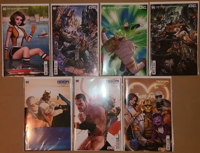 Unstoppable Doom Patrol #1 - 7 Full Series Lot Variants Culver Burnham DC Comics