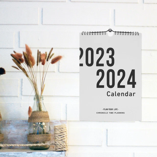 Calendrier Mural 2023 À Suspendre À Spirale Tableau Mémo Organiseur Avec Stylet Motif Fleur