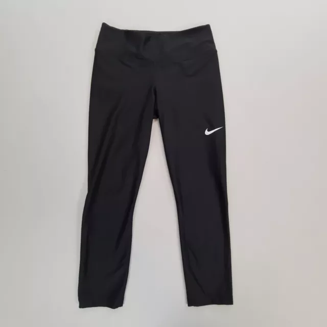 Nike Pants Womens Small Black Dri-Fit Capri Cropped Running Leggings Ladies