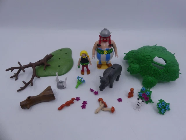 2 Figurines PLAYMOBIL Sanglier Et Marcassin – Mangeoire Animaux Sauvages – Vintage N5143