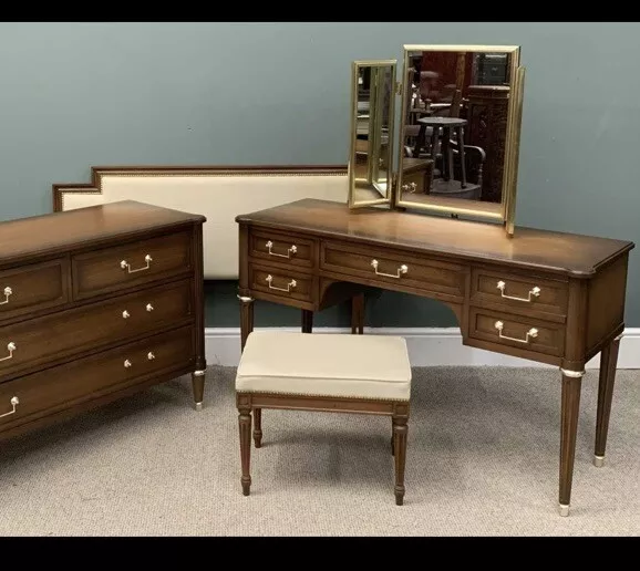Vintage French Empire Style Stag Chateau Dressing Table