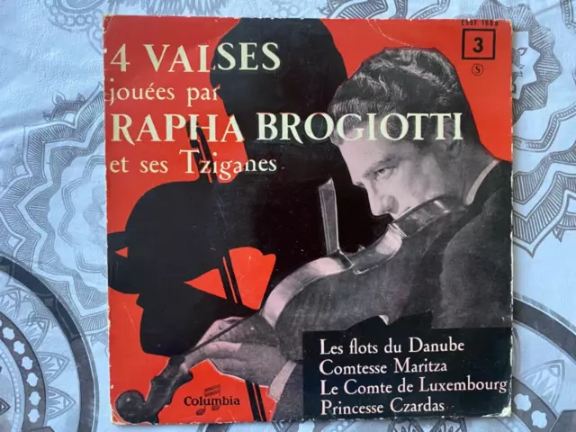 Disque Vinyle 45 T 4 Valses Raphaël Brogiotti Et Ses Tziganes