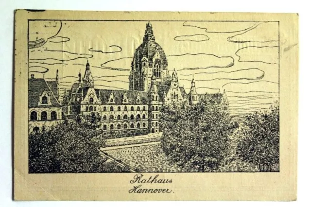 Rathaus Hannover. Deutsche Ansichten. Karte: