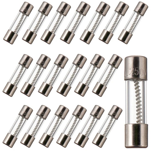 T0.5AL250V 5x20mm 0.5A 250V Slow Blow Fuses 0.5 Amp 250 Volt 0.2 x 0.7...