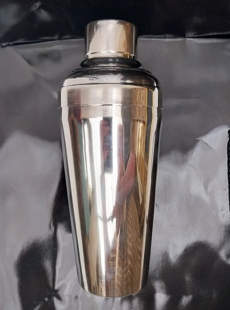 Shaker à Cocktail Vintage Années 1930 En Métal Argenté - à Nettoyer
