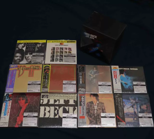 Jeff Beck Japan 10 Mini Lp Cd Sony Promo Box Set Mhcp 583~593 Obi