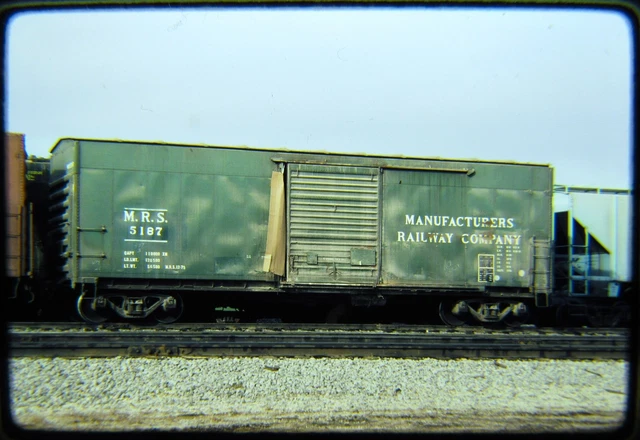 Original Railroad Slide OSLD Manufacturers MRS 5187 Galesburg IL 11/28/81