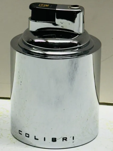 Colibri Silver Plate Table Top Lighter
