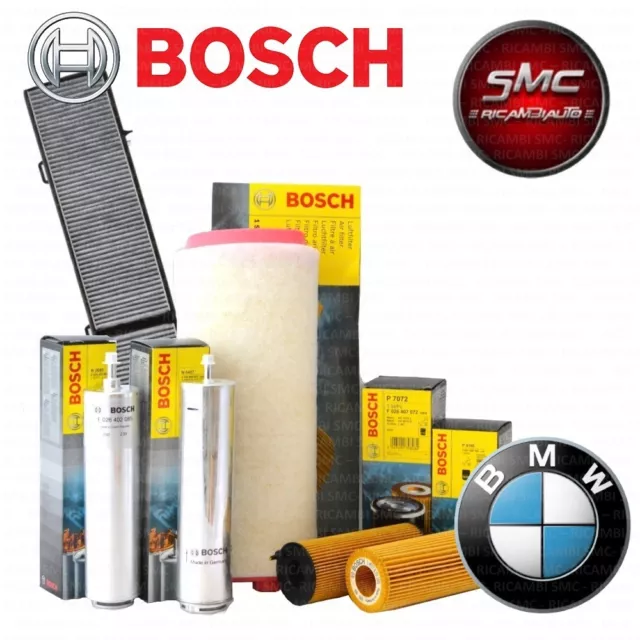 Kit tagliando 4 FILTRI BOSCH BMW 320D E91 120 KW