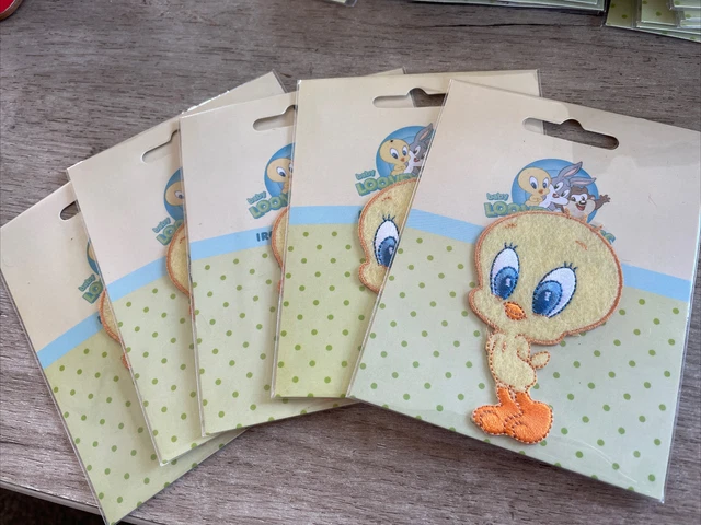 5 Baby Looney Tunes Tweetie Pie. Iron on Patches.