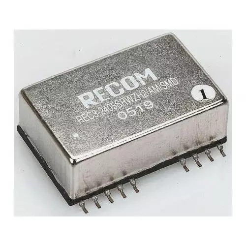 1 x Recom DC-DC Converter REC3-2412DRWZ/H2/A/M/SMD, Vin 9-36V dc, Vout ±12V dc