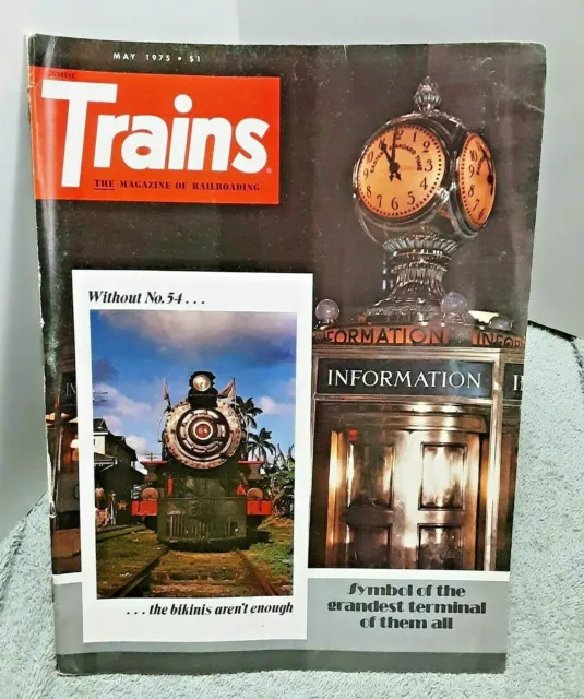 Trains Magazine May 1975 train railroad