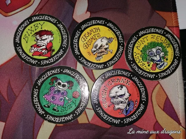 Lot pogs Janglebones Wackers caps vintage rare