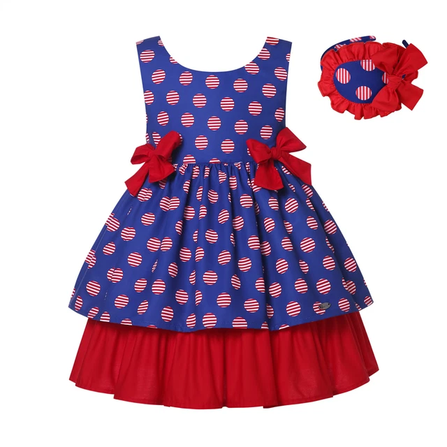Pettigirl Spanish Clothes Girls Dresses 2 3 4 5 6-7 8-9 Years 10 11-12 Dot Dress
