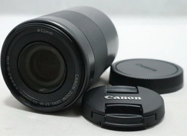 CANON EF-M 55-200MM F4.5-6.3 IS STM Telephoto Zoom Lens Used CANON EF-M 55-200MM F4.5-6.3 IS STM Telephoto Zoom Lens Used