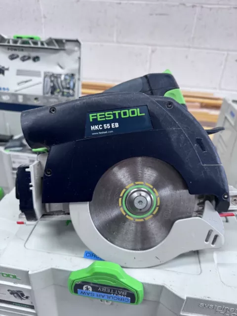 Festool HKC55 Circular Saw with batter and charger and case. Hardly used.