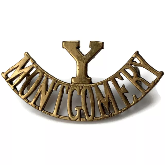 Montgomeryshire Imperial Yeomanry Regiment Montgomery Shoulder Title Badge