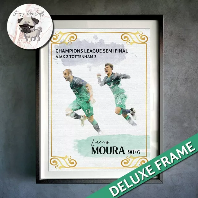 Spurs Ajax Champions League Semi Final Print Featuring Lucas Moura & Dele Alli