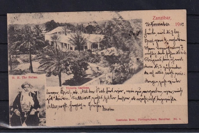 H559) AK Ansichtskarte DOA Deutsch-Ostafrika Sansibar Sultan Victoria Gardens