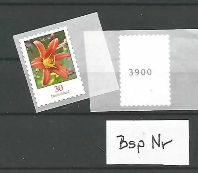 TAGLILIE - Blumen Bund MiNr 3516 sk 5000-er Rolle mit kleiner Nr auf Folie