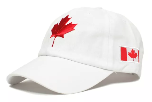 Embroidered Canada Dad Hat Canadian Maple Leaf Cap Flag Unisex Adult