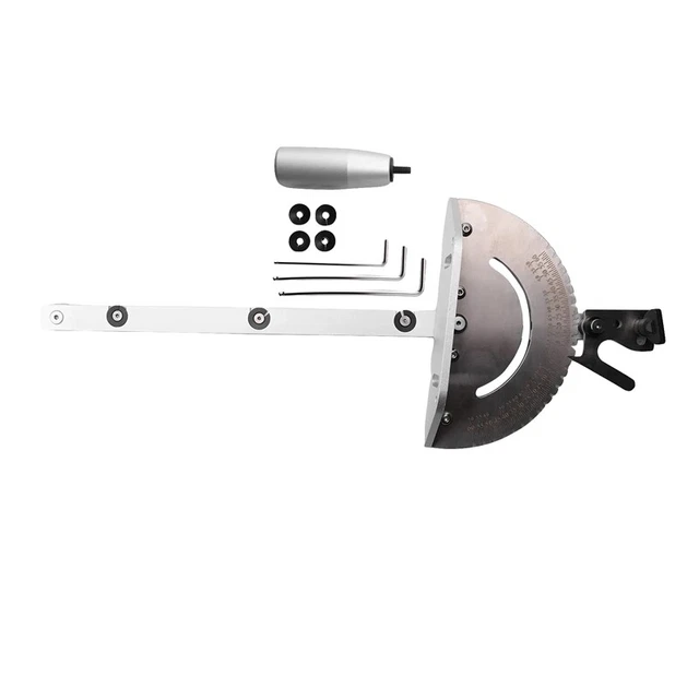 Guide De Coupe Multi-angles Pour Scie à Table - Compatible Makita, Festool, DeWalt - Réglage De -65° à +65°