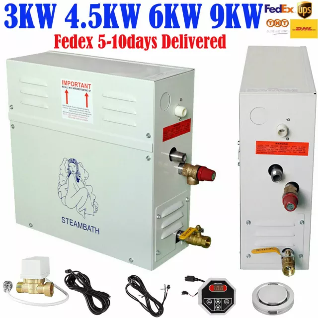 Shower Steam Generator 3KW 6KW 9KW 220V Ideal for Sauna/Turkish Bath/SPA 35-55 ℃
