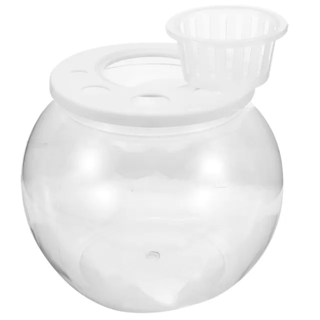 Small Round Plastic Transparent Round Plastic Fish Tank Desktop Fish Tank