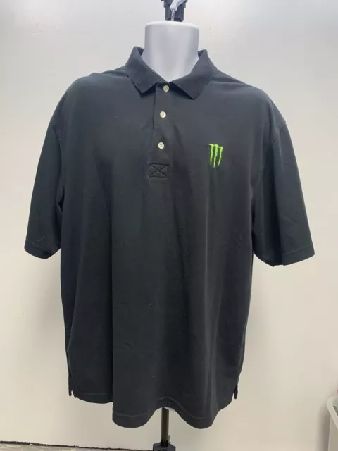 Monster Energy Drink Polo Shirt - Black - XL
