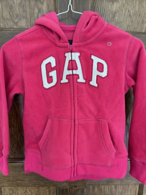 GAP girls' Fleece Zip-up Hoodie Age6-7