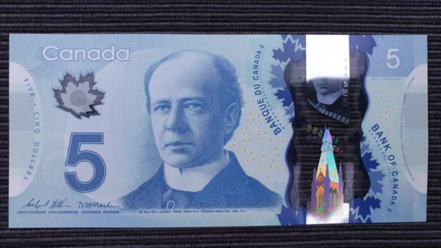 CANADA $5 2013 2021 P106d Wilkins/Macklem UNC Polymer Banknote - NEW