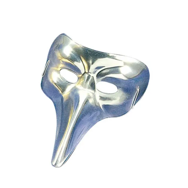 Lungo Naso Venezianermaske Nobile Maschera con Becco IN Argento