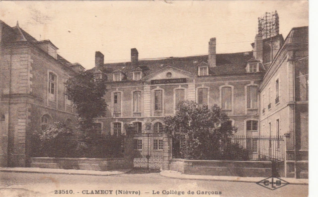 CLAMECY le collège de garçons timbrée 1931