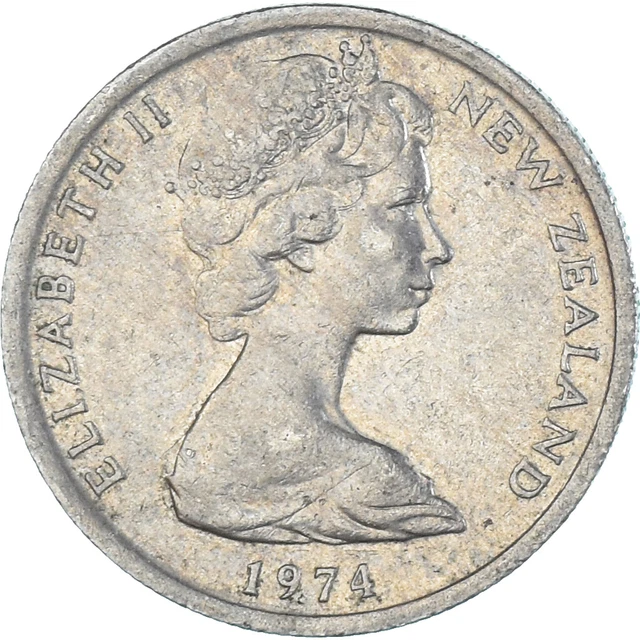 [#1340245] Coin, New Zealand, 5 Cents, 1974