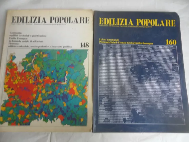 EDILIZIA POPOLARE ( rivista architettura/urbanistica) n° 148 (1979) e 160 (1981)