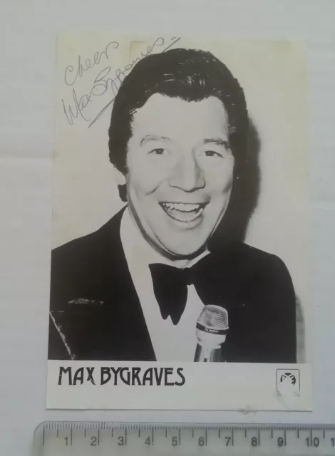 MAX BYGRAVES Signed/Autograph Photo - Singer / Actor