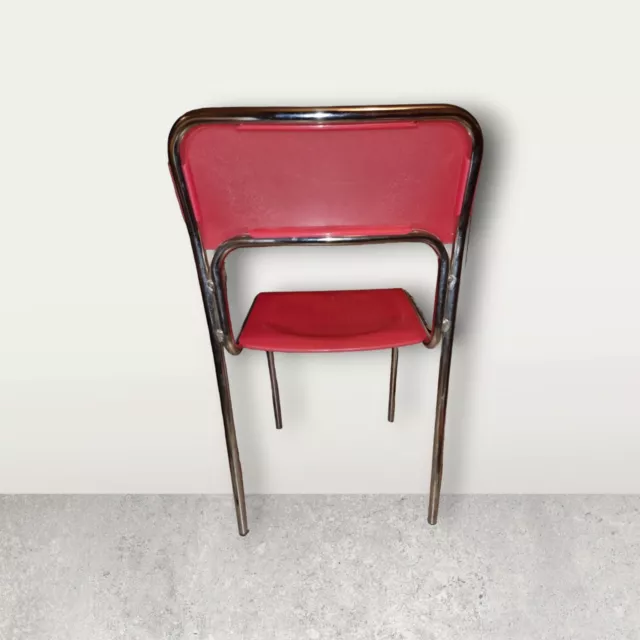 chaises de salle à manger empilables de style Bauhaus, Italie, années 1970 2