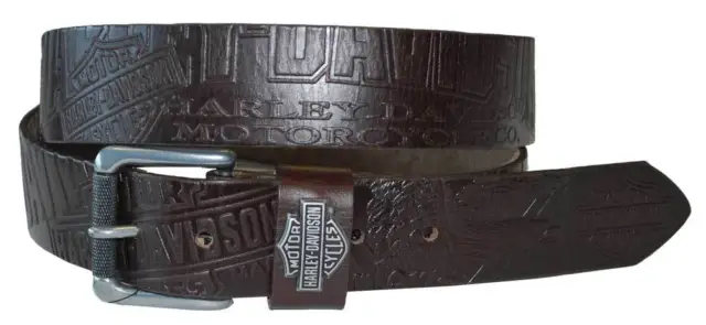 Harley-Davidson Men's Scorching Belt Brown Leather HDMBT10613