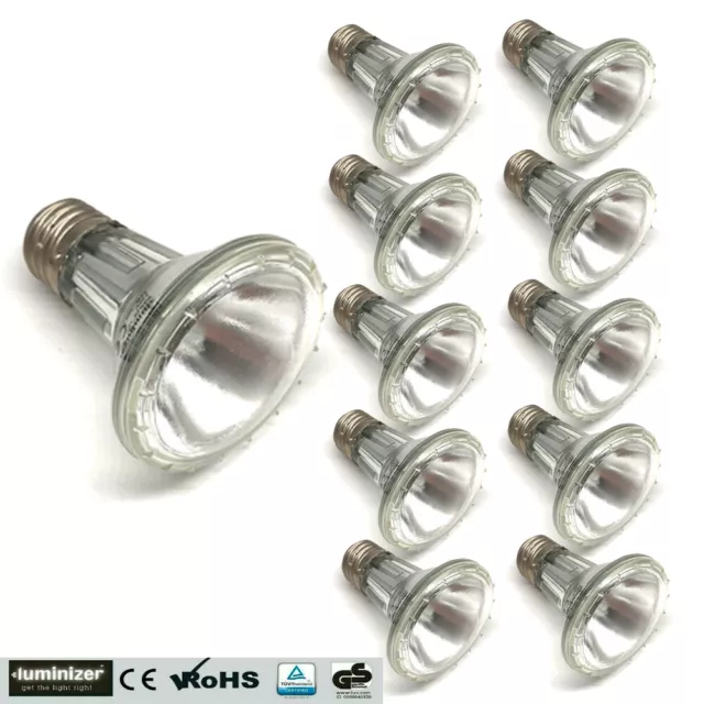 10x Halogen Reflector PAR20 35W E27 230V Spotlight Warm White Dimmable Flood 30°