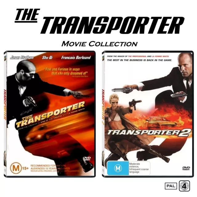 The Transporter / Transporter 2 (DVD, 2-Disc) PAL Region 4 (2-Movie Collection)