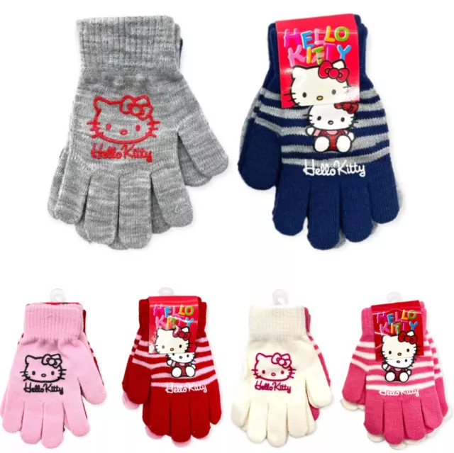 Hello Kitty 2er Paquete Niño Guantes de Invierno