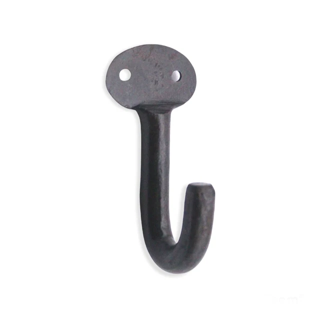 Coat Hooks Hand Forged Iron Antique Vintage Wall Door Hat Robe Clothes Hanger