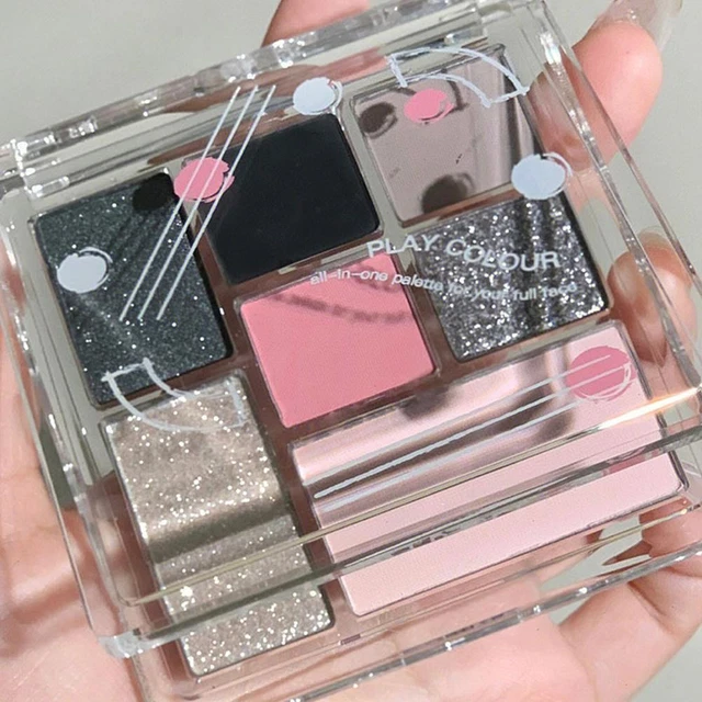 7 farbiger Lidschatten Highlighter zum Erstellen von Konturen und zum Aufhellen-