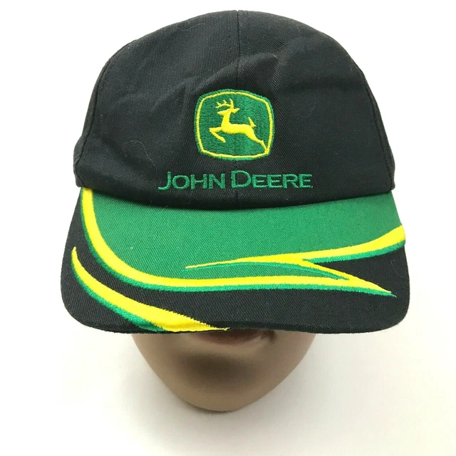 John Deere Water Resistant Cap – Black, One Size Fits Most – Officially Licensed Trucker Hat